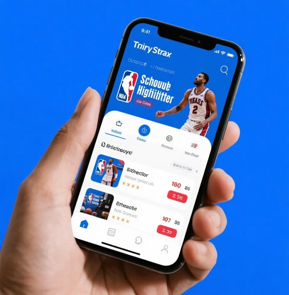 NBA直播在线与赛程追踪界面示意图